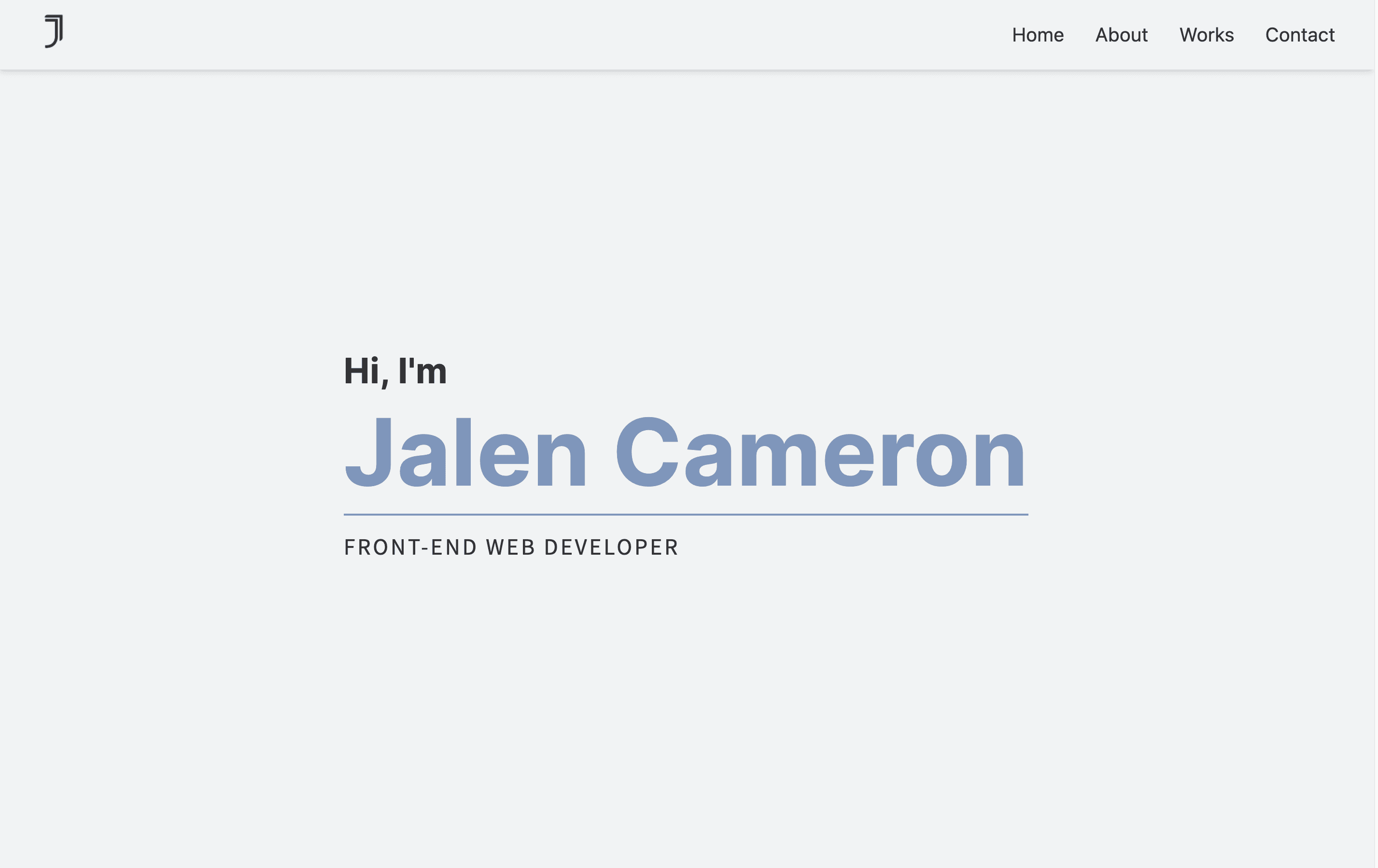 Jalen Cameron's Portfolio